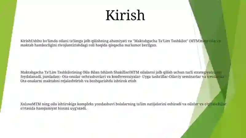 Maktabgacha TaʼLim Tashkilotining Oila Bilan Ishlash Shakillari 2