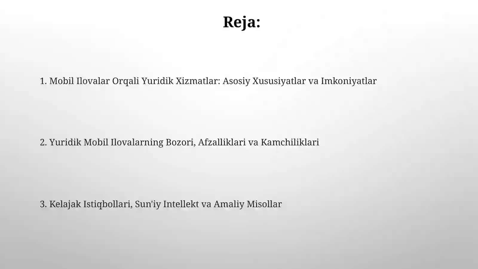 Mobil ilovalar orqali yuridik xizmatlar ko'rsatish texnologiyasi 2
