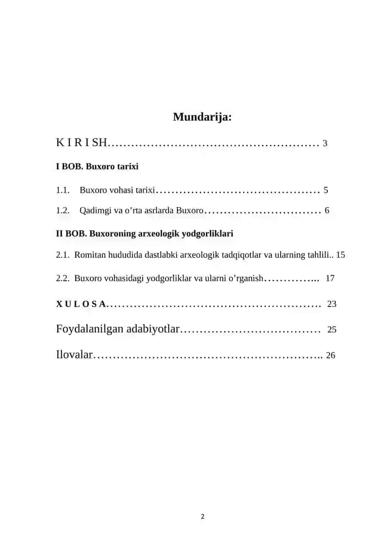 Buxoro vohasi antik davri arxeologik yodgorliklari 2