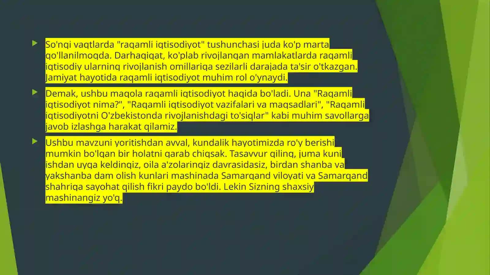 Raqamli iqtisodiyotning asosiy texnologiyalari 2