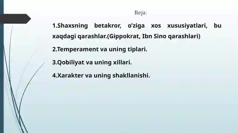 Shaxsning individual psixologik xususiyatlari 2