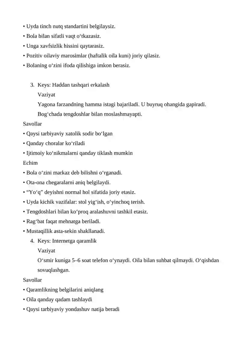Oila tarbiyasi asoslari 2