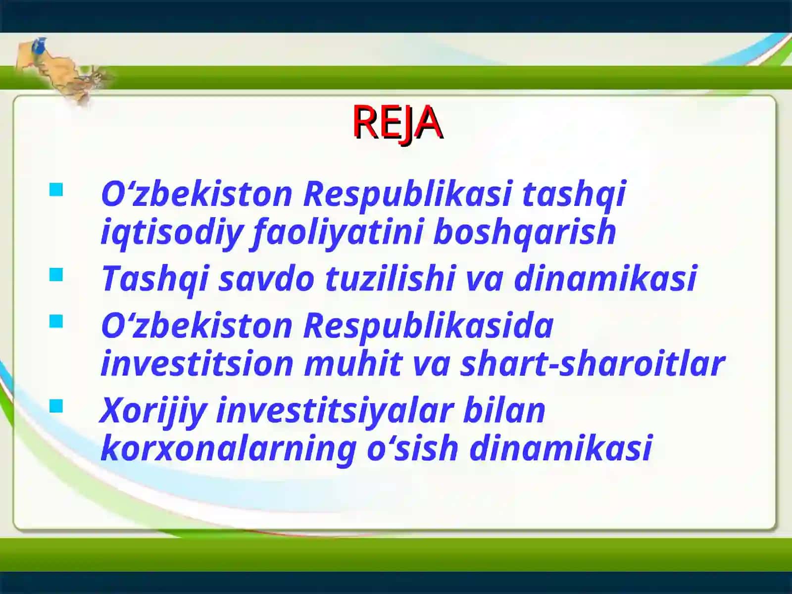 Xalqaro bozordagi raqobat 2