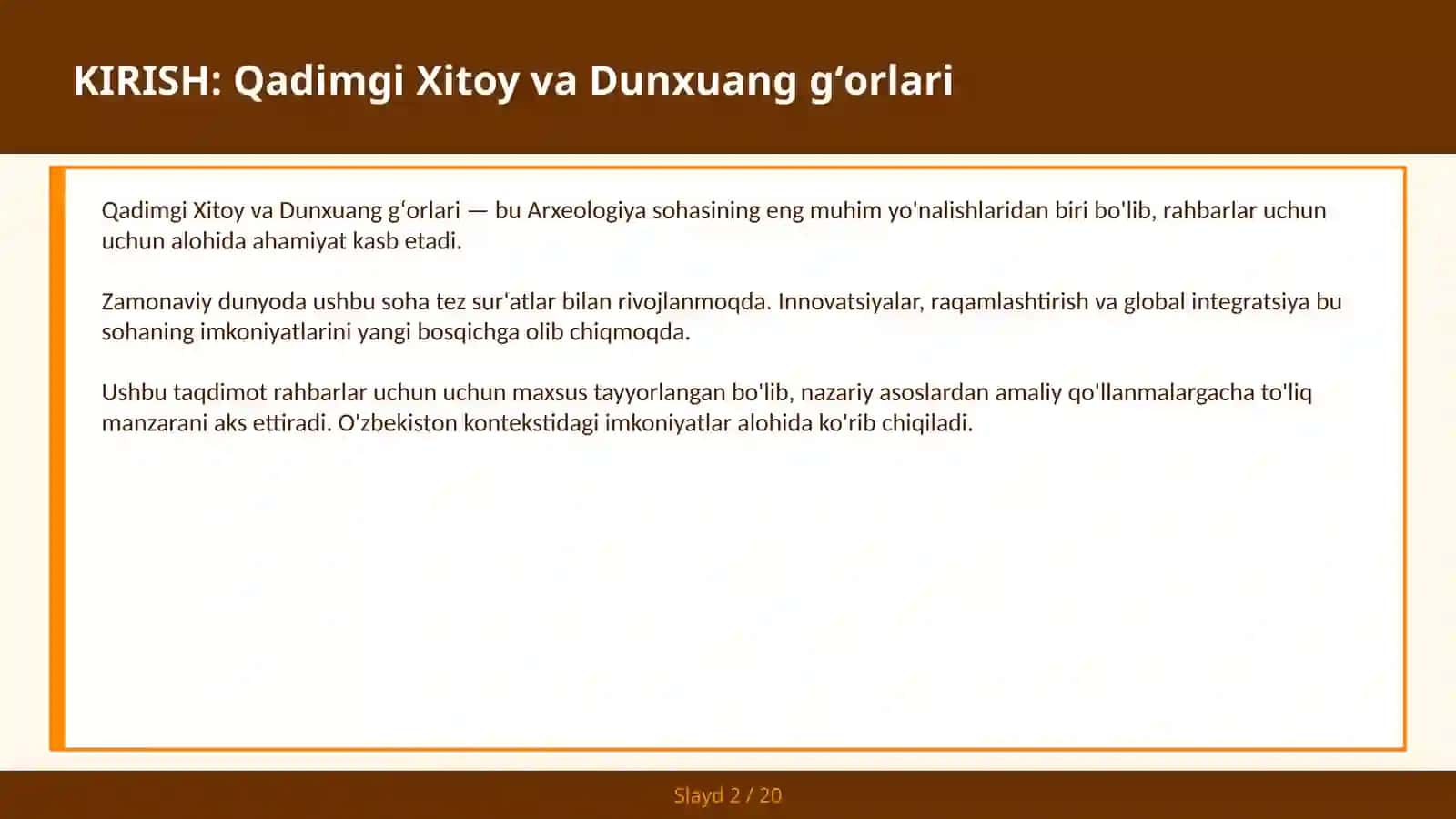 QADIMGI XITOY VA DUNXUANG G’ORLARI 2