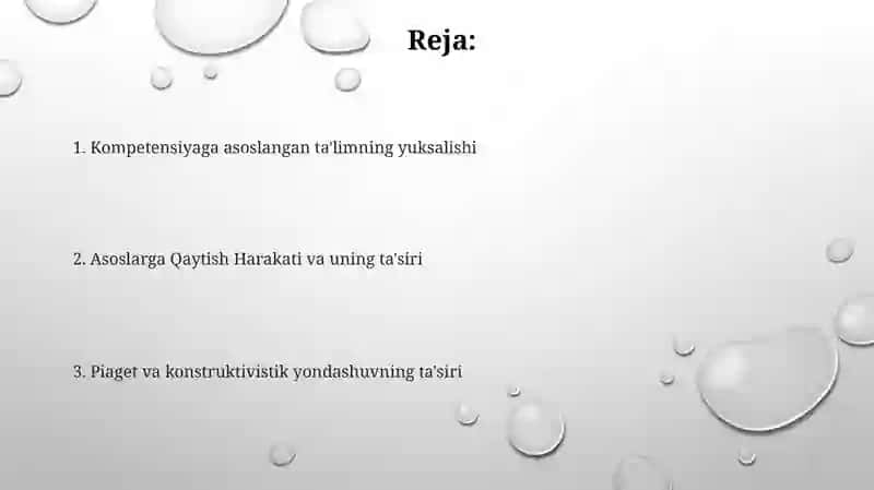 Pedagogik fikrlar tarqalishi 2