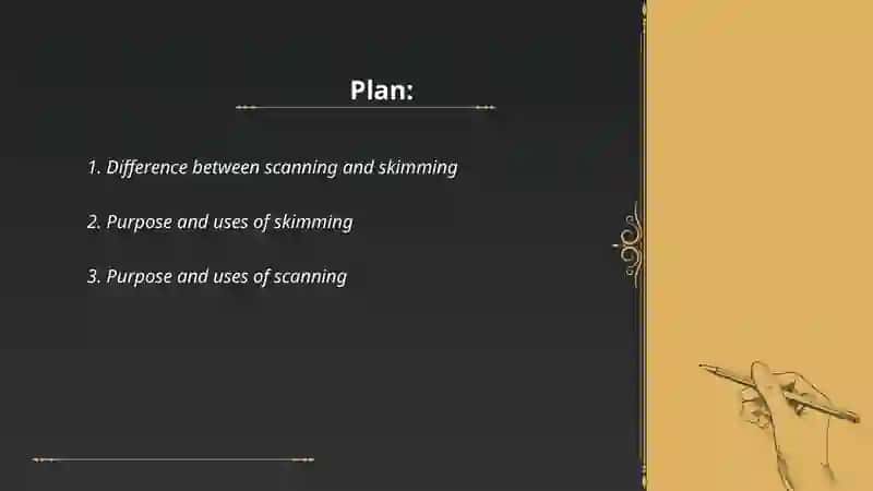 Scanning and skimming identiyfining main and supportingideas 2