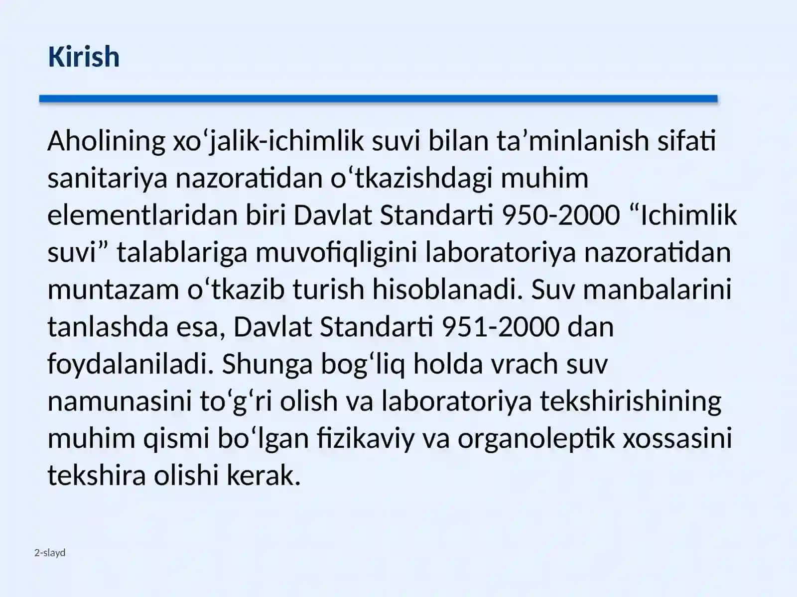 Suv havzalarini ifloslanishini aniqlash 2