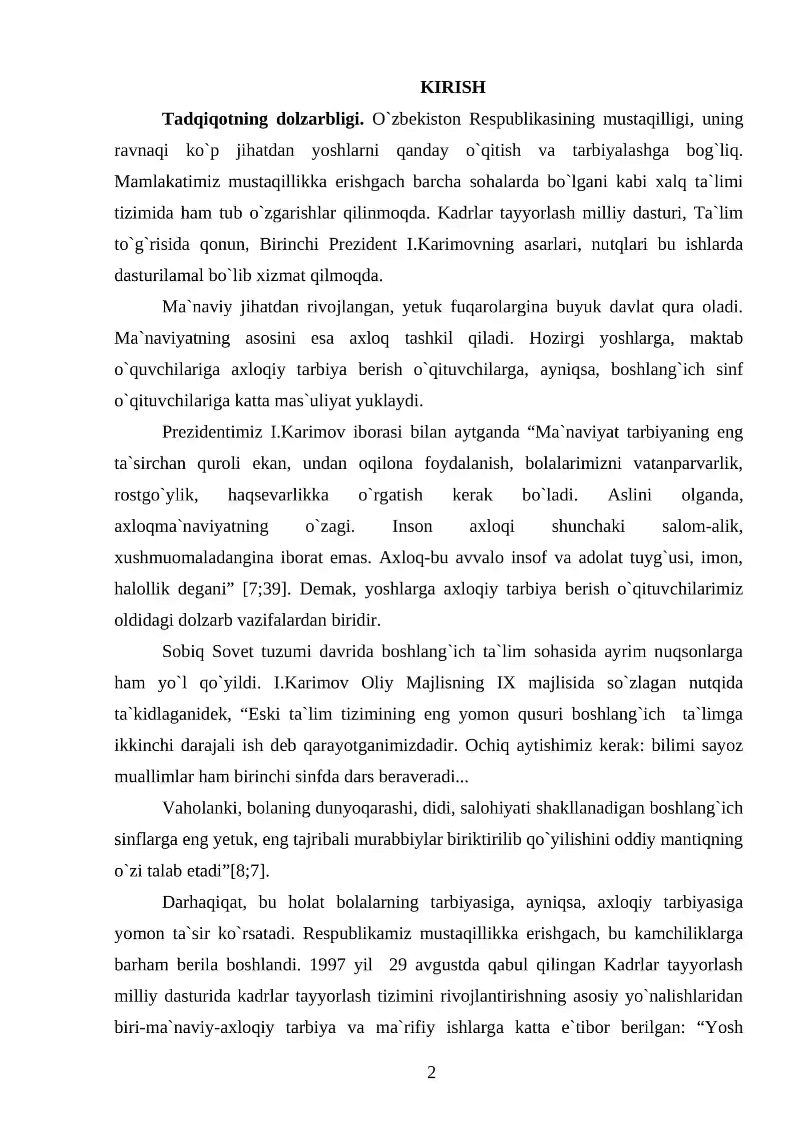 PEDAGOGIK FANLARNI O'QITISHDA INTERFAOL METODLARDAN FOYDALANISH 2