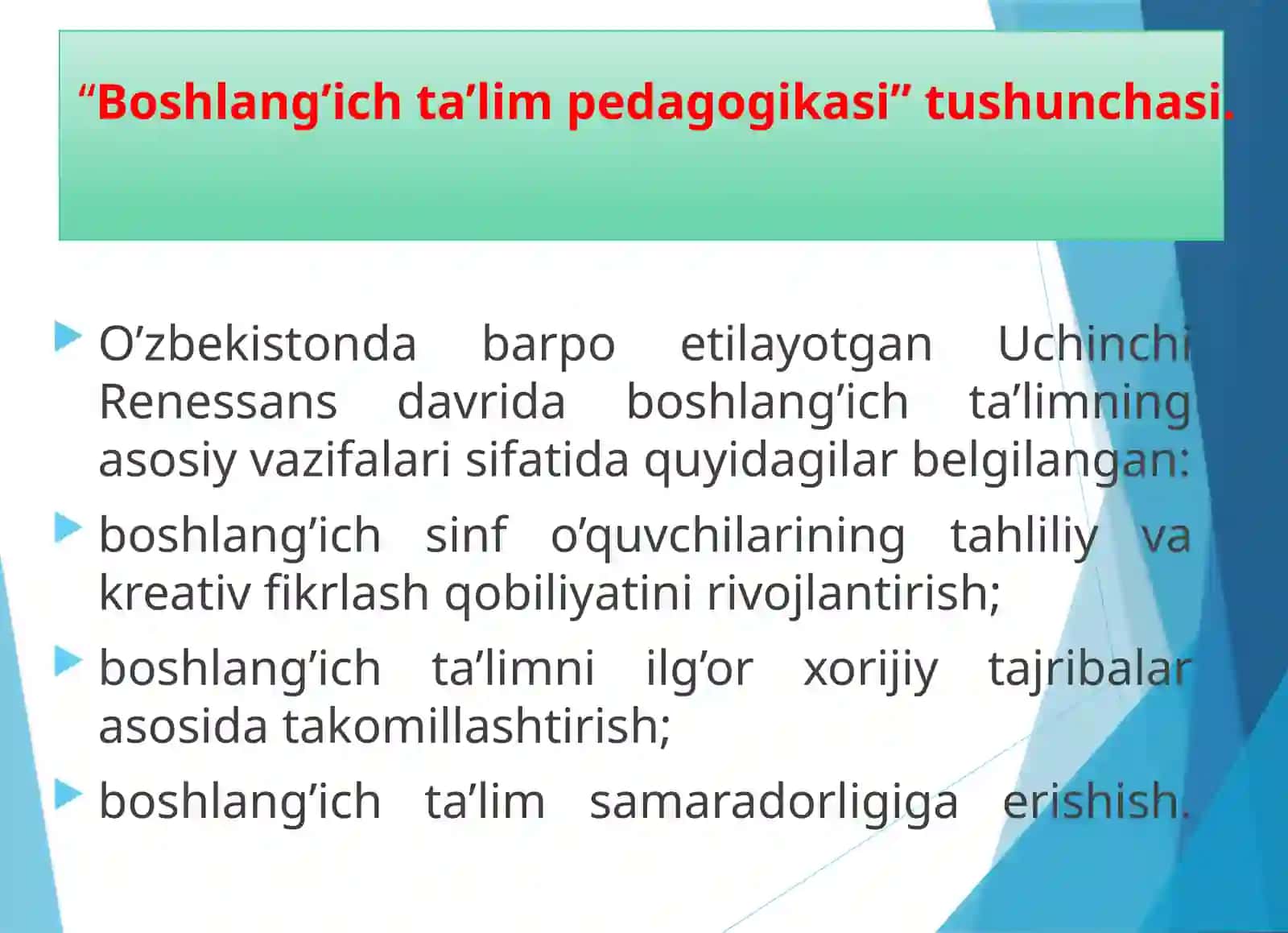 Boshlang'ich ta'lim pedagogikasi 2