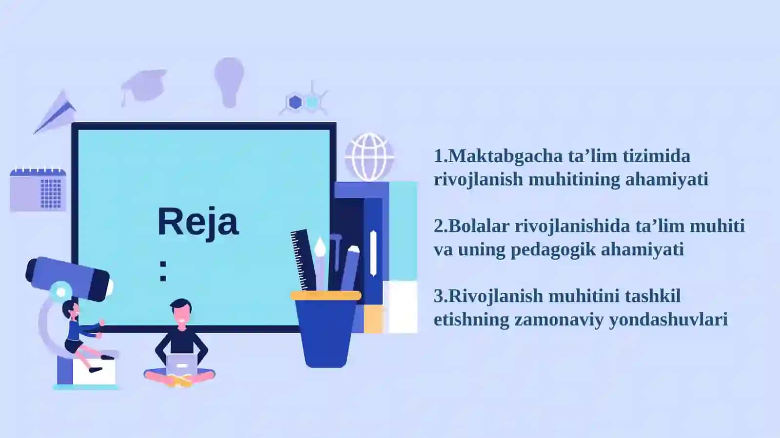 Maktabgacha ta’lim tashkilotlarida rivojlanish muhiti va rivojlanish markazlarining predmetli rivojlanish muhitini qurish 2