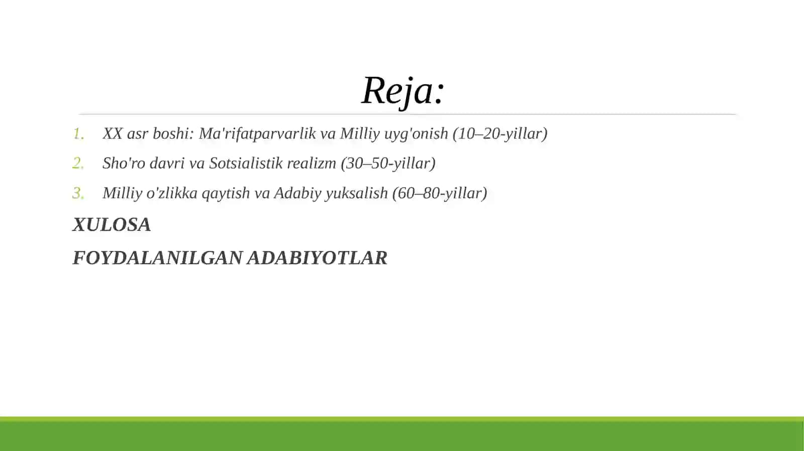 XX asr Qozoq adabiyoti. 2
