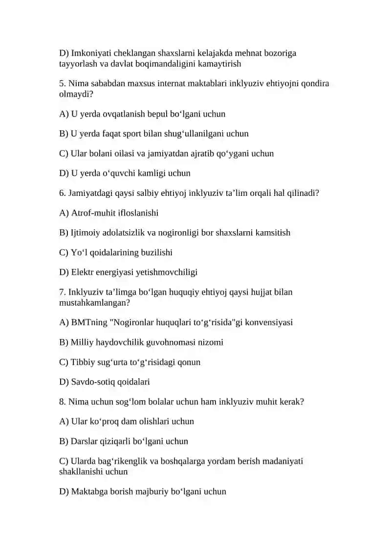 Inklyuziv ta'limga bo'lgan ehtiyoj va sabablar 2