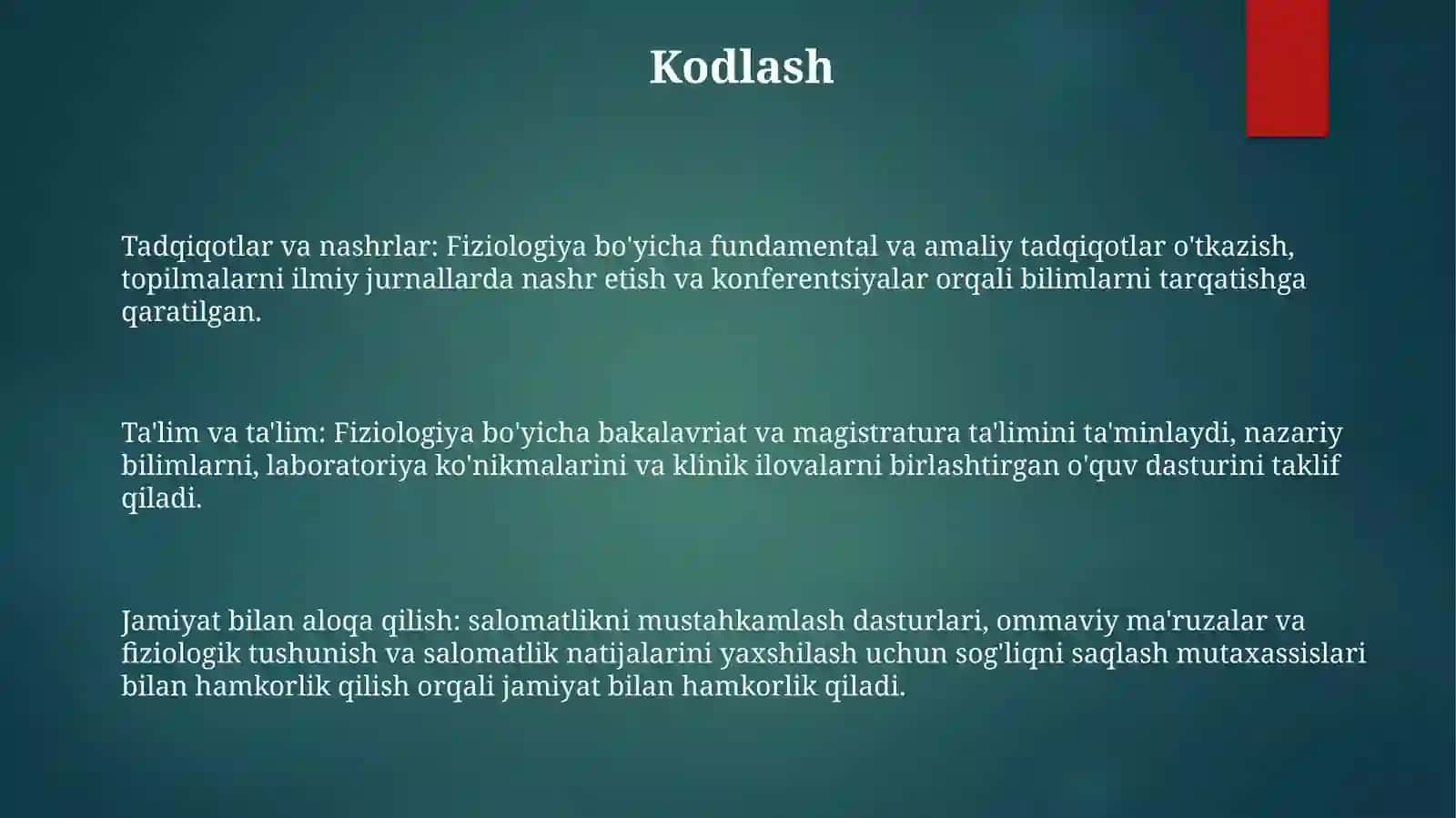 Xotiraning Fiziologik Asosi 2