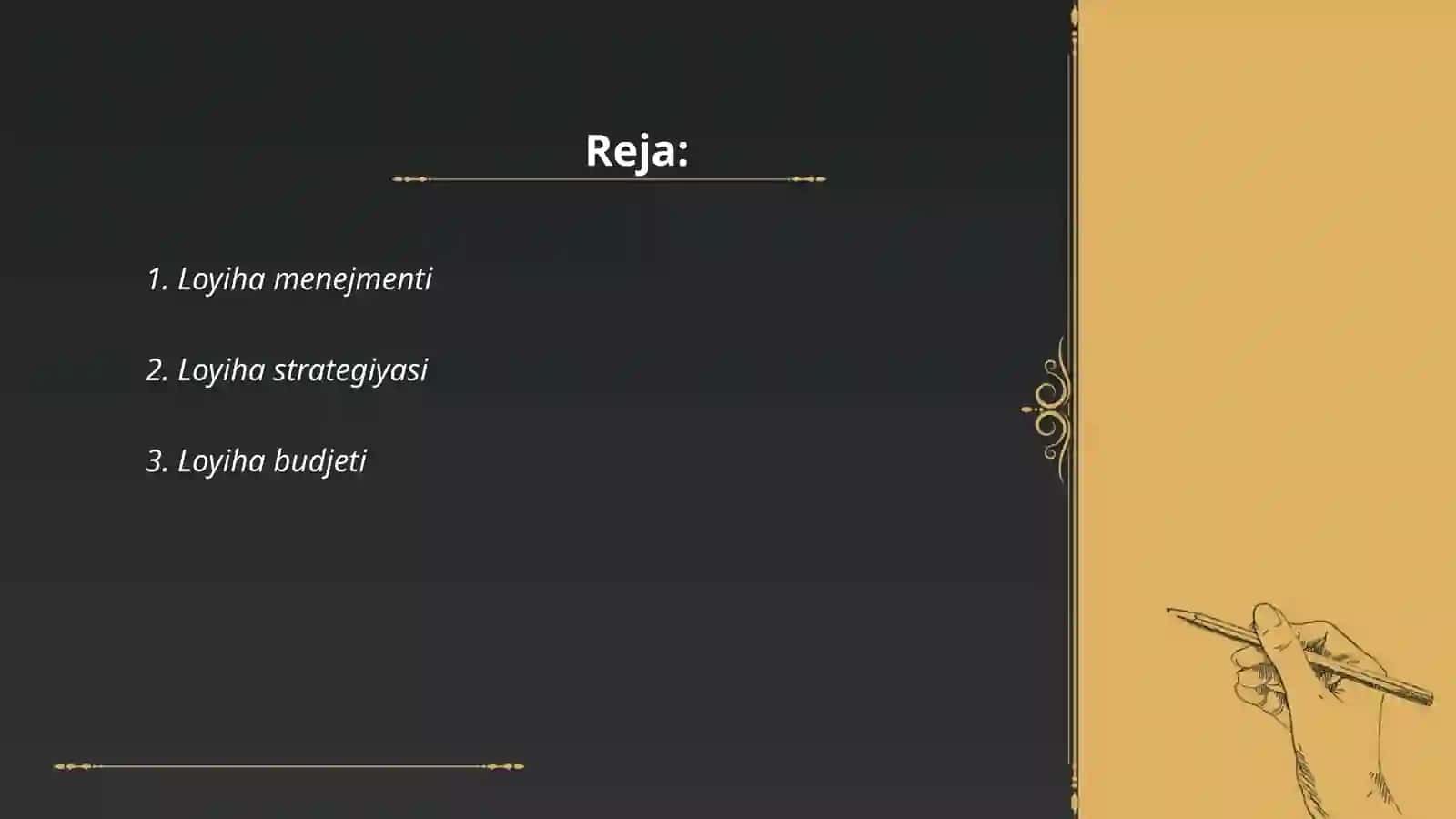 Loyiha menejmenti 2