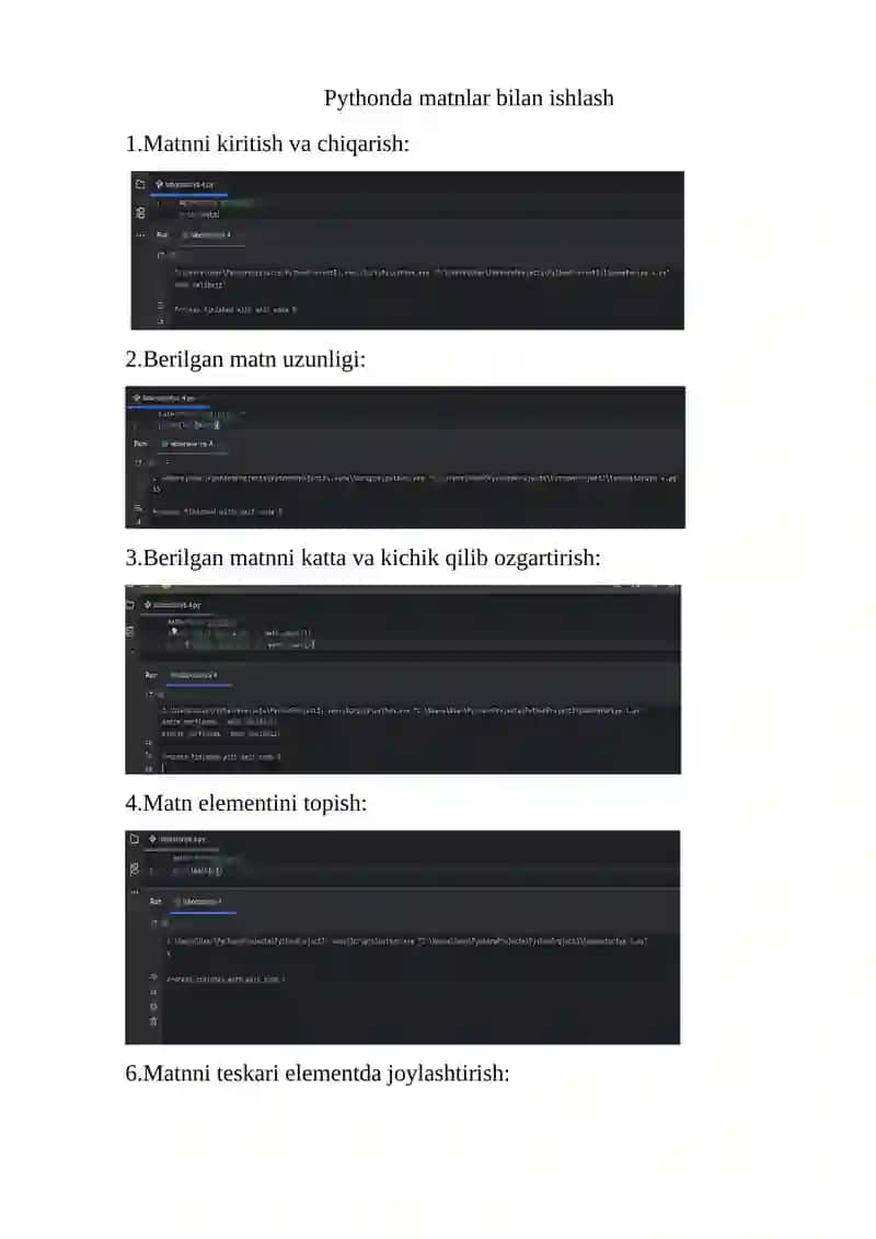 Ob’ektga yo’naltirilgan dasturlash 2