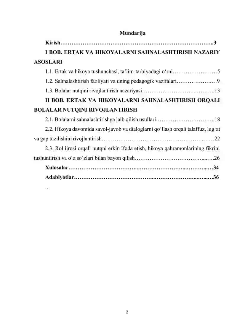 Ertak va hikoyalarni sahnalashtirishning bolalar nutqiga tasiri. 2