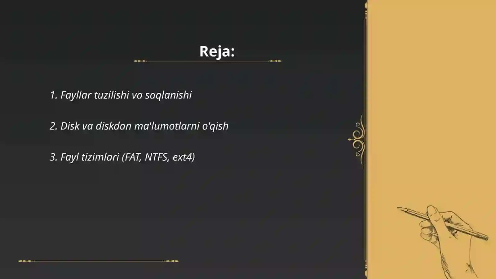 Ma'lumot tashuvchi vositalar bilan ishlash 2