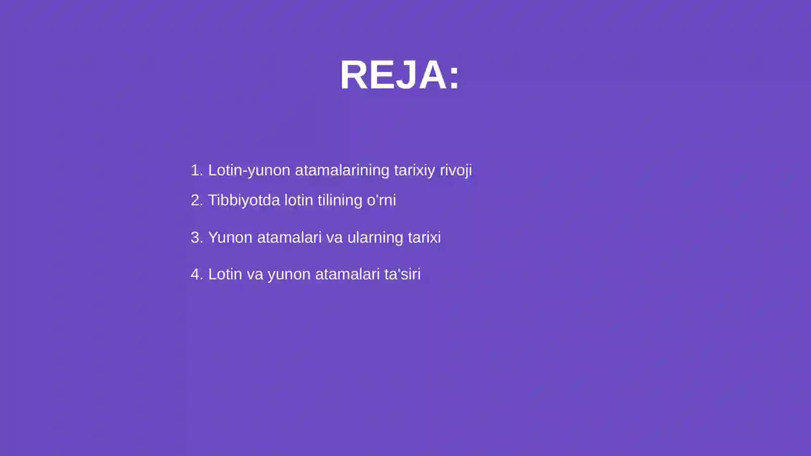 Lotin-yunon atamalarining tibbiyotdagi o'rni 2
