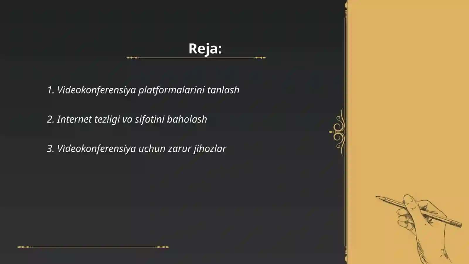 Videokonferensiyalarni tashkil etish 2