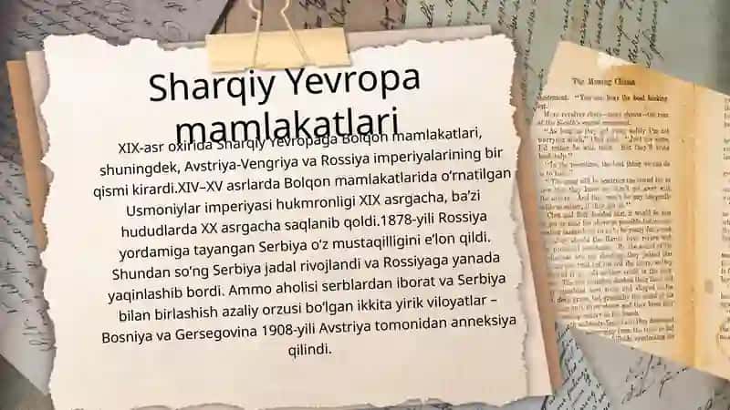 Sharqiy Yevropa va Rossiya: jamiyatbi isloh qilish muammolari 2