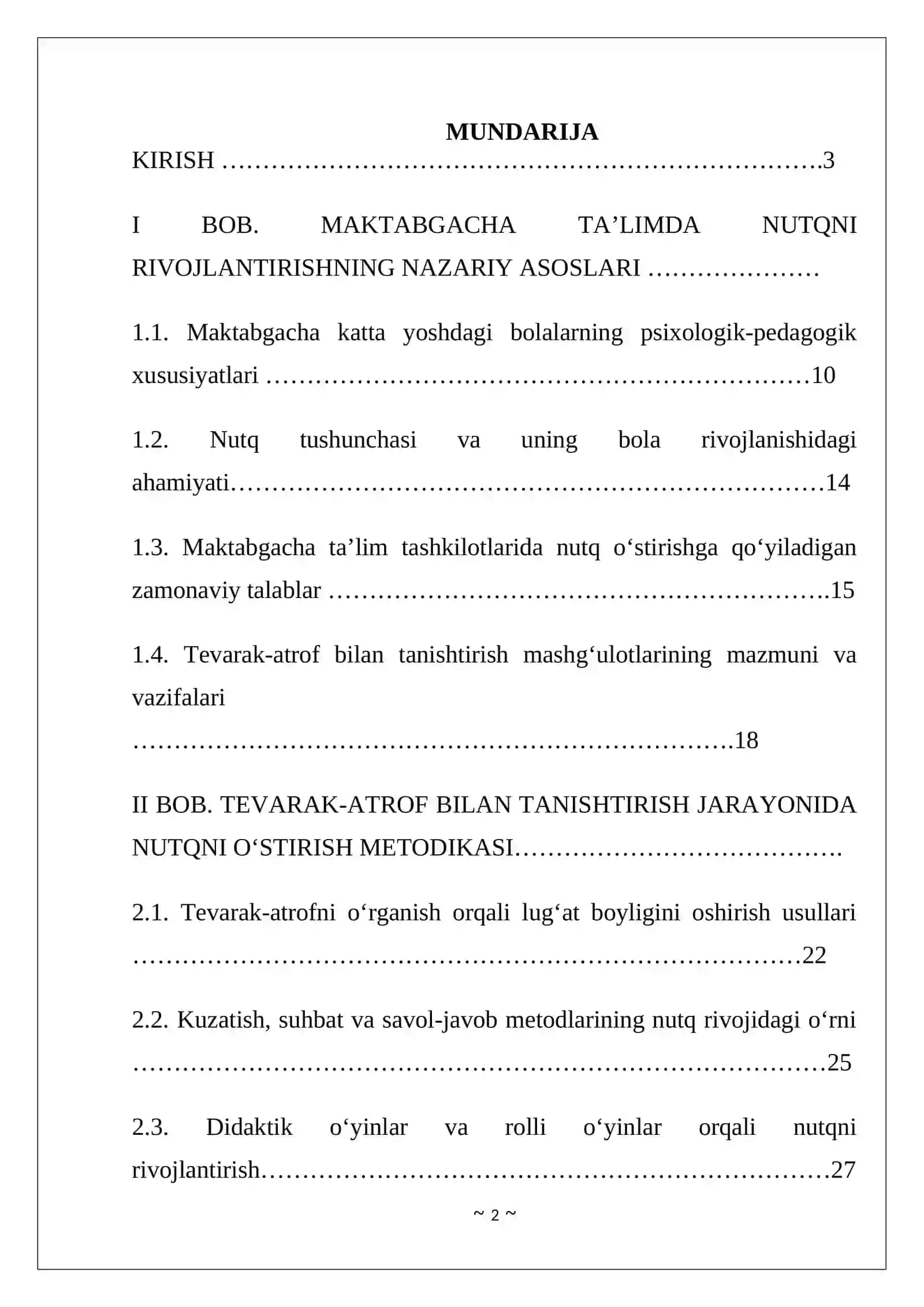 Nutqni rivojlantirishning nazariy asoslari 2