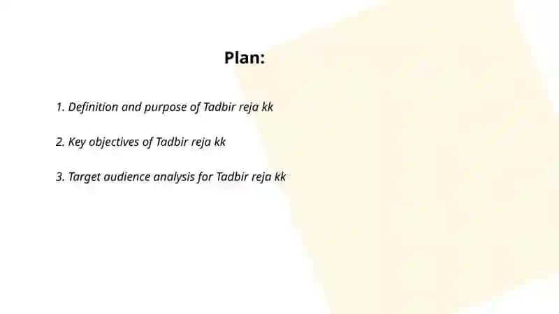 Tadbir reja kk 2