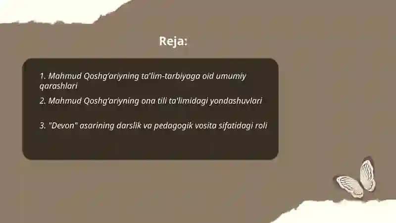 Mahmud Qoshgʻariyning pedagogik qarashlari 2