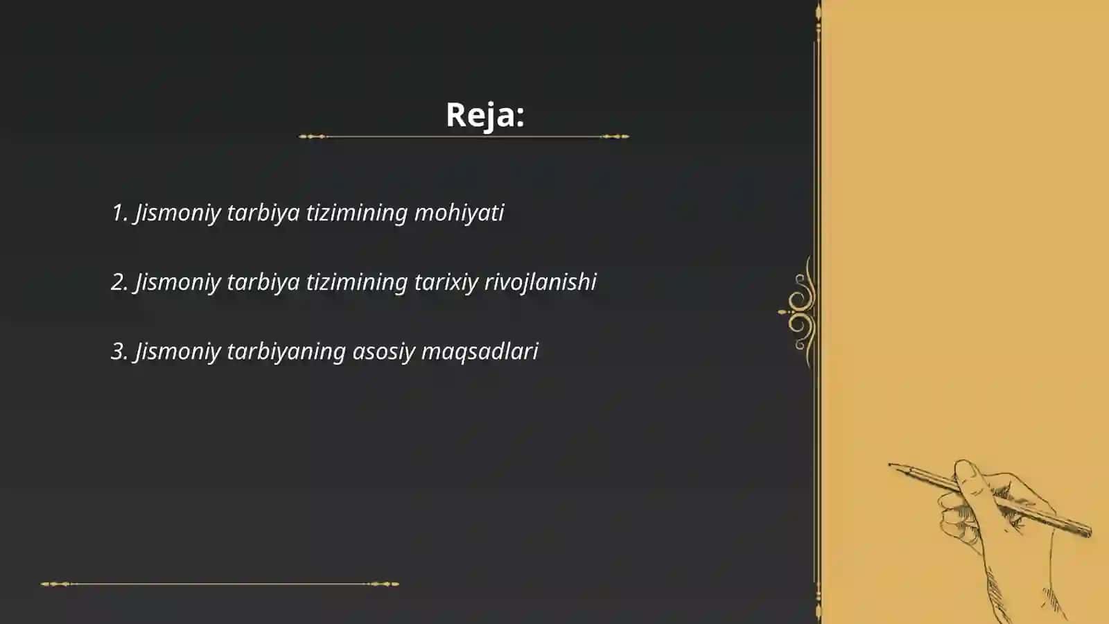 Jismoniy tarbiya tizimi 2