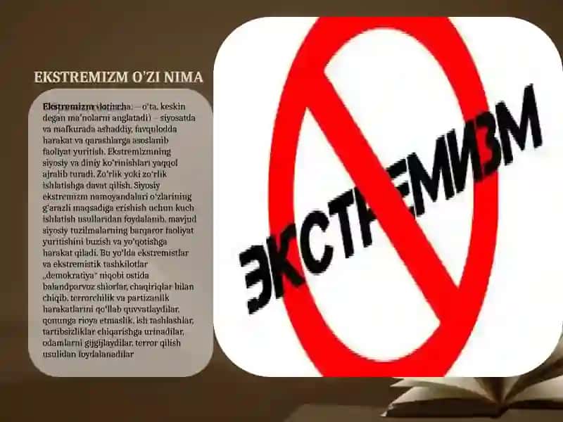 EKSTREMIZM MAZMUN MOHIYATI VA KELIB CHIQISHI 2