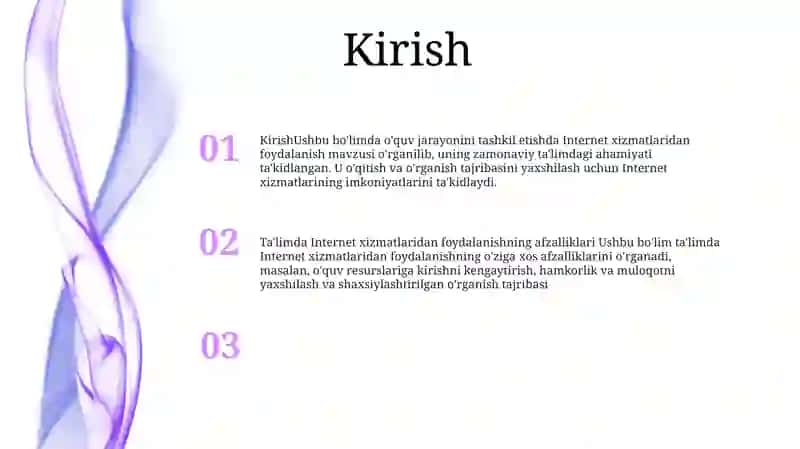 Ta'lim Jarayonini Tashkil Etishda Internet Xizmatlaridan Foydalanish 2