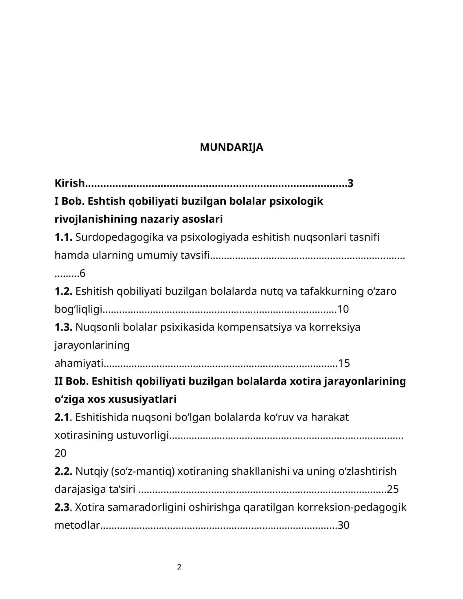 Eshtish qobiliyati buzilgan bolalarda xotiraning xususiyatlari 2