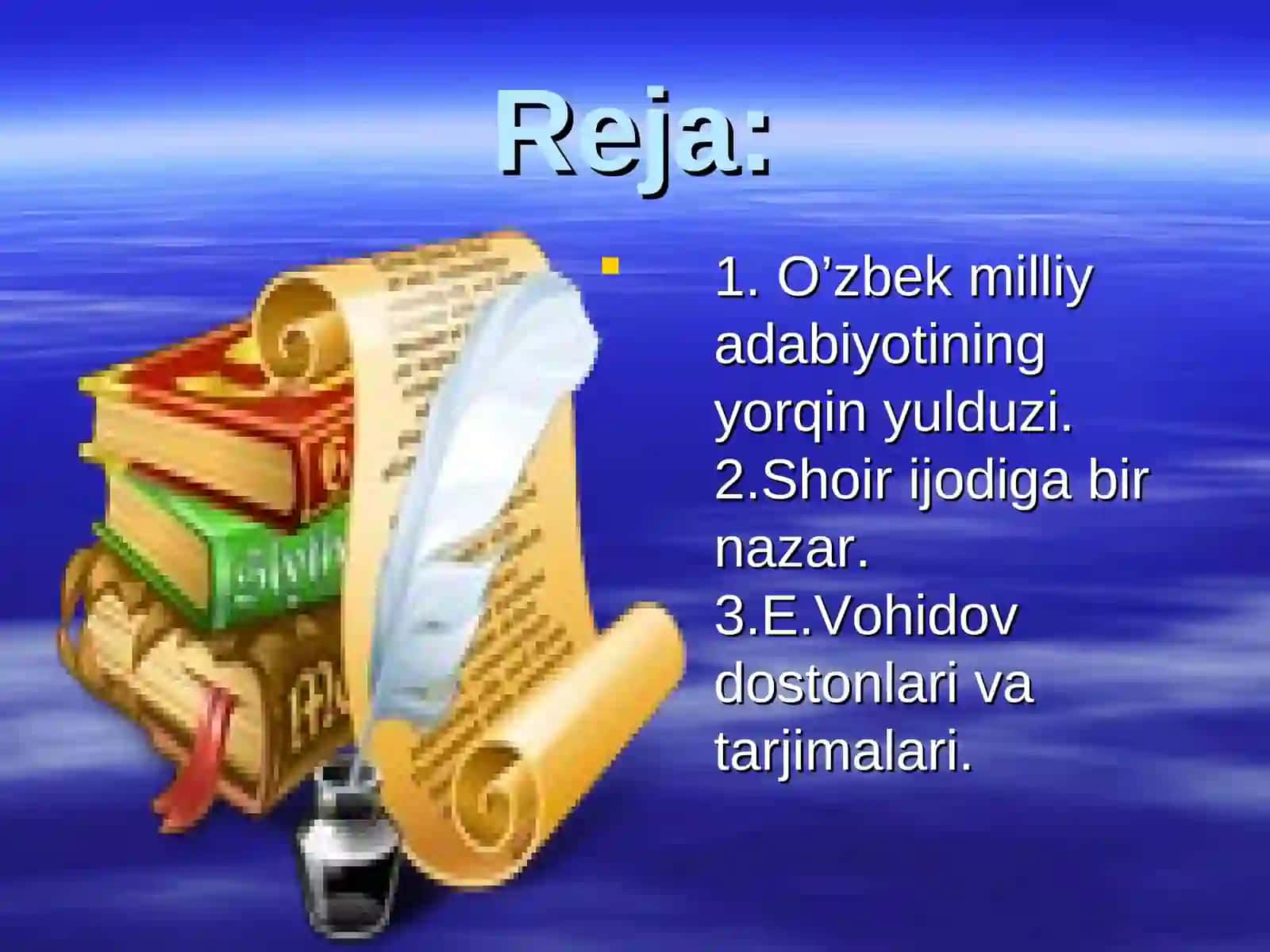ERKIN VOHIDOVNING HAYOTI VA IJODI 2