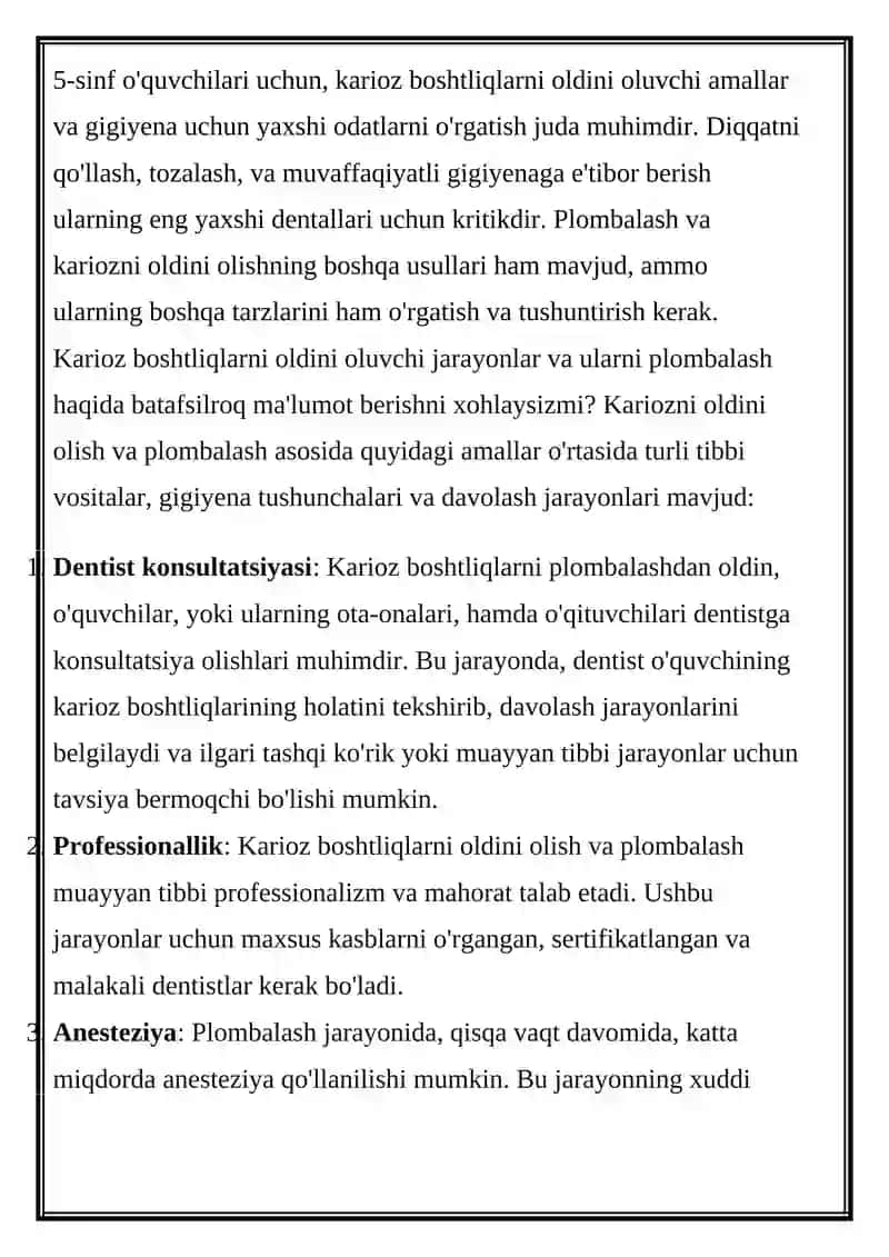 Fantomlarda 5-sinf karioz boshtliqlarini charxlash va plombalash 2