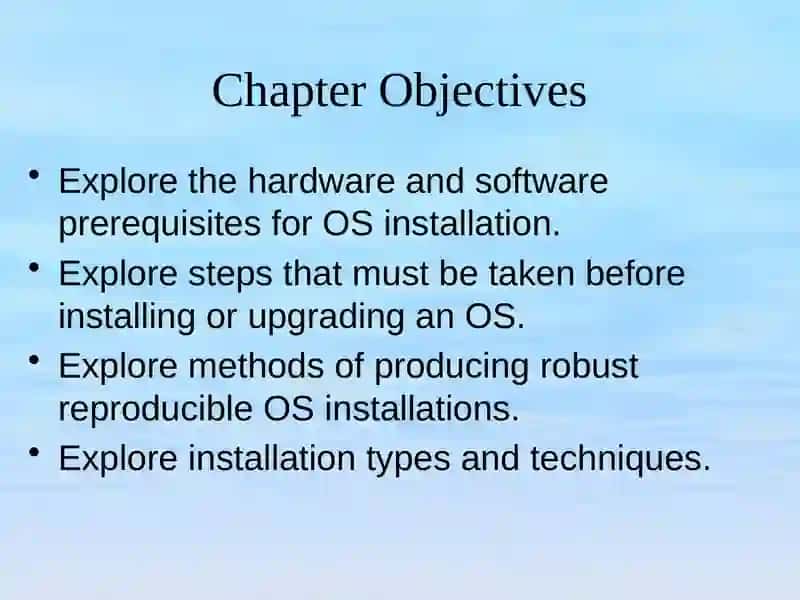 Operating SystemInstallationand updates 2
