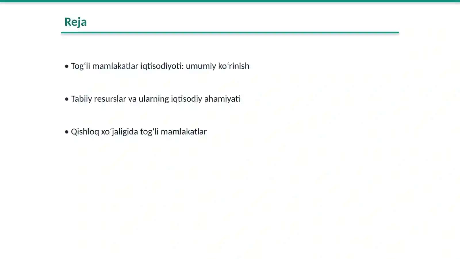 Tog‘li mamlakatlar xo‘jaligi 2