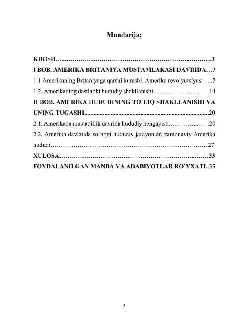 AQSh territoriyasining kengayishi (XVIII asrning oxirgi o‘n yilliklari – XIX asrning birinchi yarimi) 2