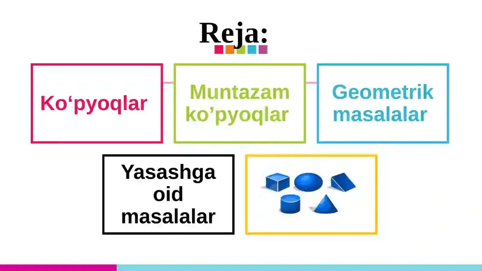 Geometrik masalalar yechish metodlari haqida 2