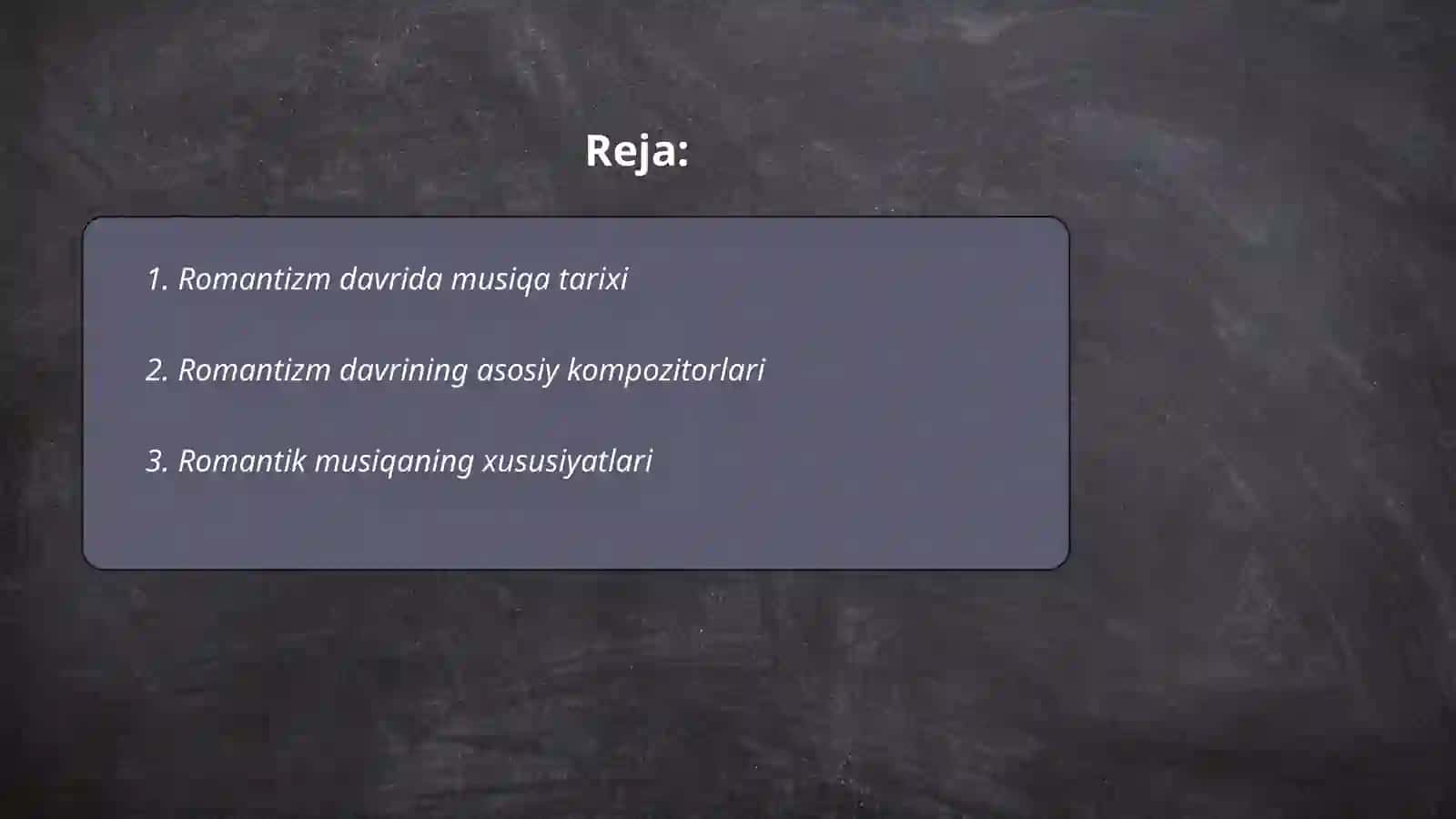 Romantizm davrida musiqa tarixi 2