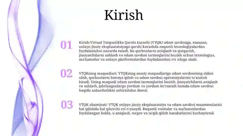 Virtual Tutqunlikka Qarshi Kurash 2