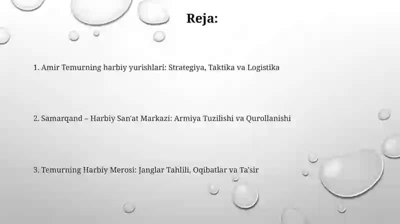 Amir Temurning yurishlari va harbiy san'ati 2