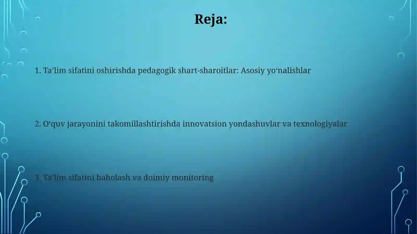 Oquv tarbiya jarayonini takomillashtirishning pedagogik shartlari 2