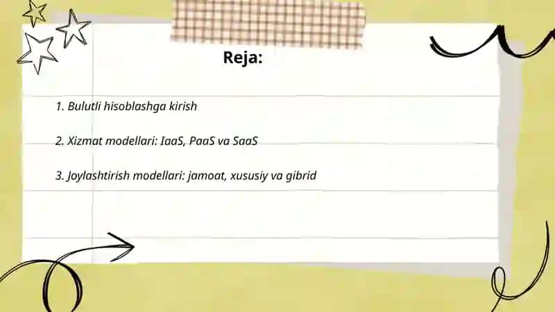 Bulutli texnologiyalar va ular bilan ishlash 2