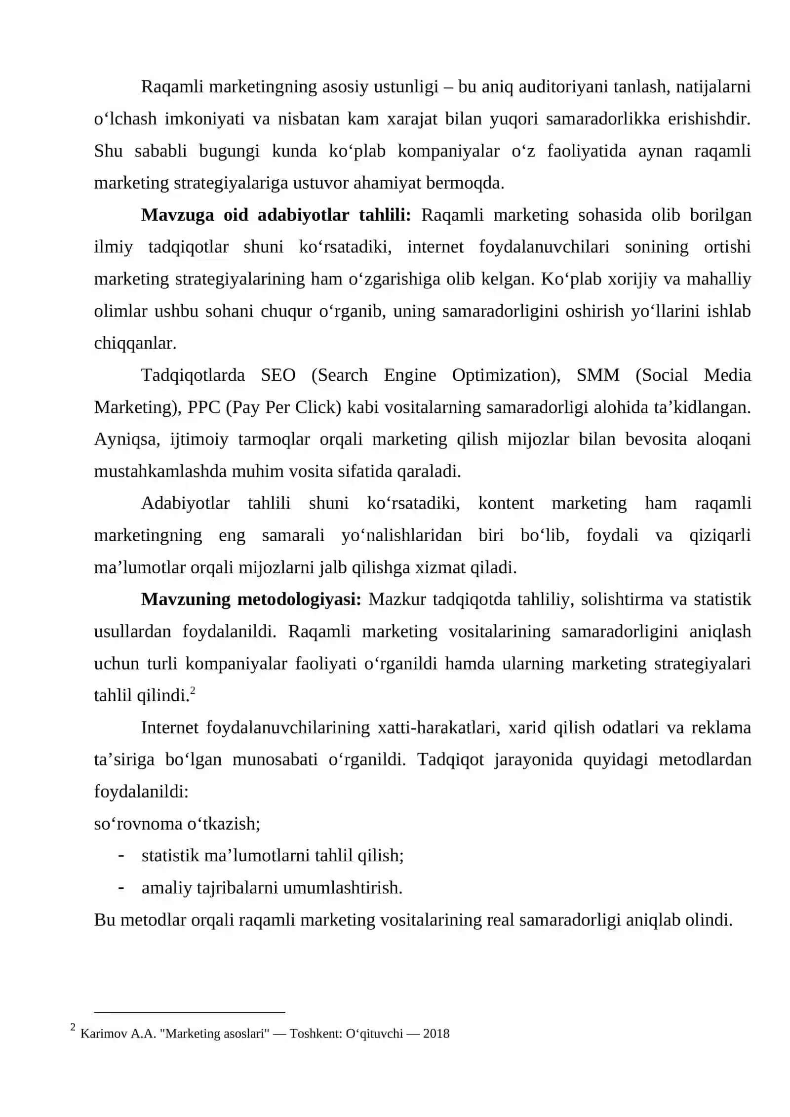 RAQAMLI XIZMATLAR ISTE'MOLIDA XATTI-HARAKATLARINI ORDINAL YONDASHUVI ORQALI TAHLIL QILISH 2