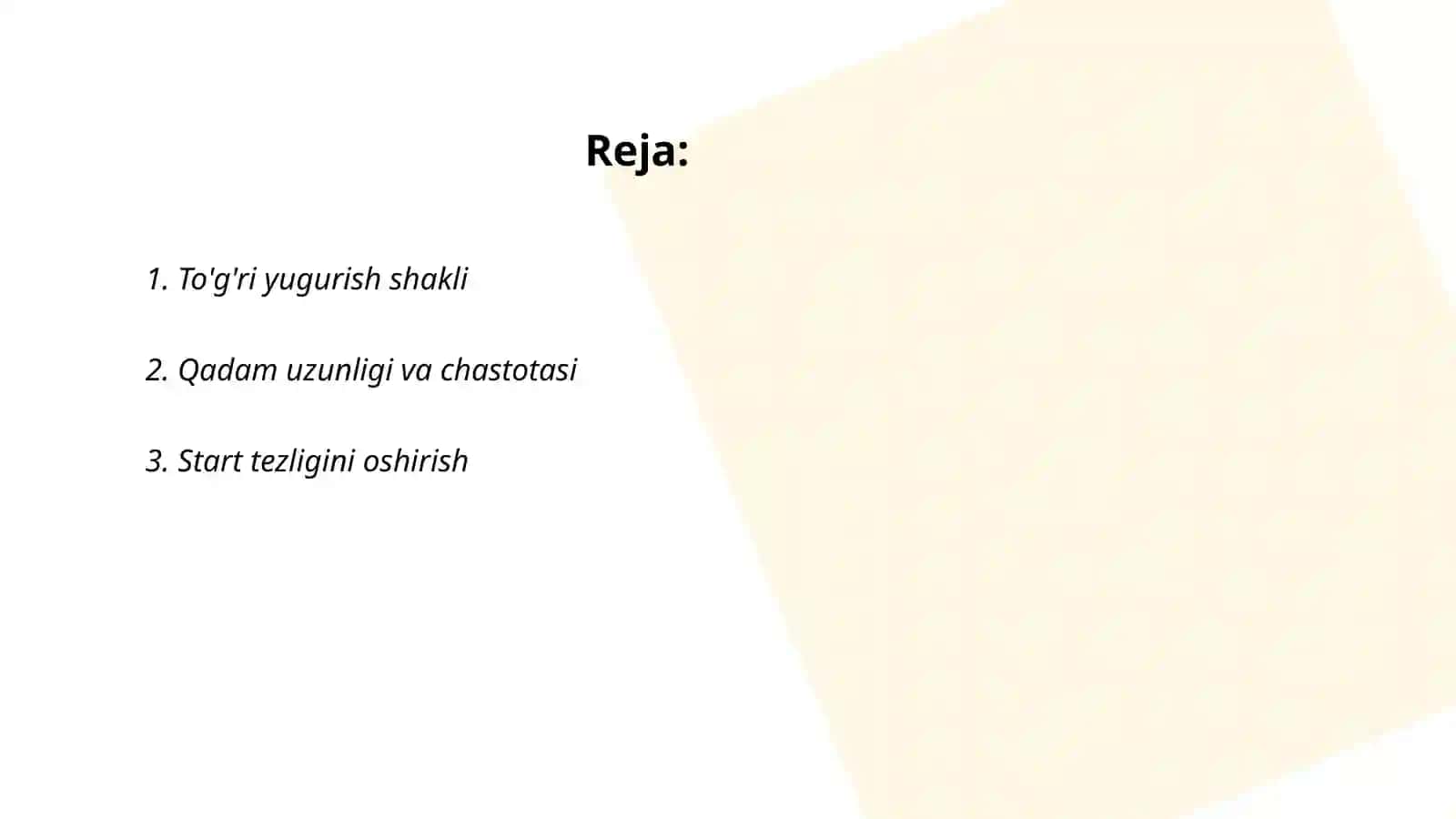 Fudbol o'yinida harakatlanish texnikasini organish(yugurish) 2