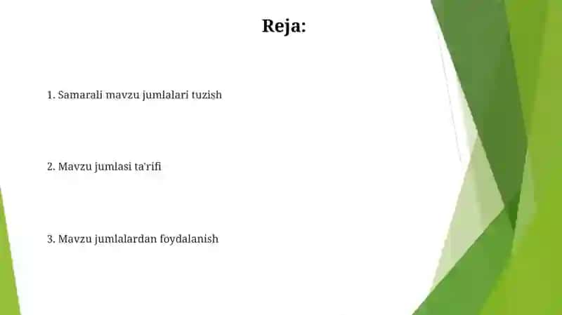 Samarali mavzu jumlalari tuzish 2