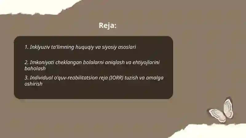 Imkoniyati cheklangan bolalarni inklyuziv ta’lim orqali o‘qitish va tarbiyalashni tashkil etish 2
