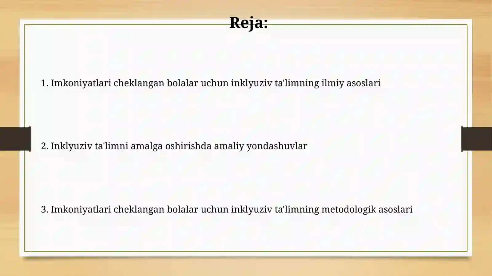 Nuqsoni bor bolalar uchun inklyuziv talimning ilmiy uslubiy asoslari 2