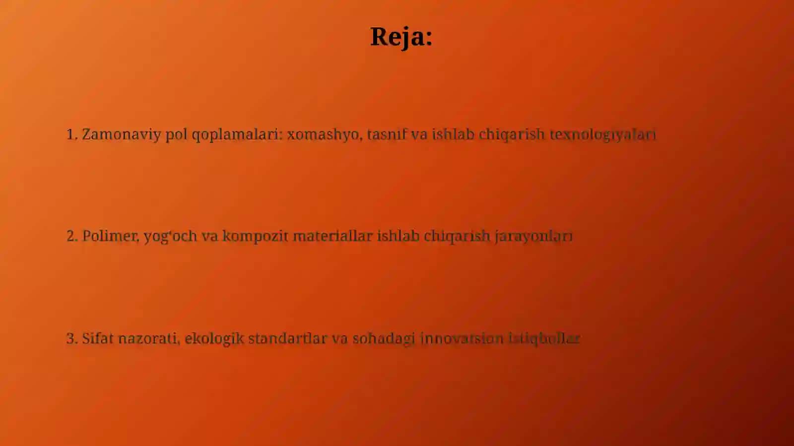 Zamonaviy pol qoplamalari 2
