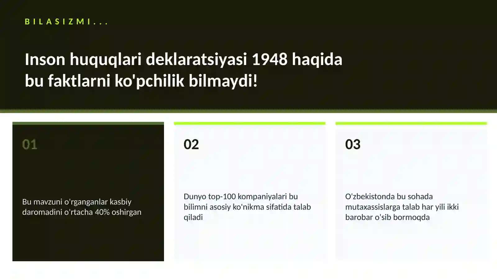 Inson huquqlari deklaratsiyasi 1948 2