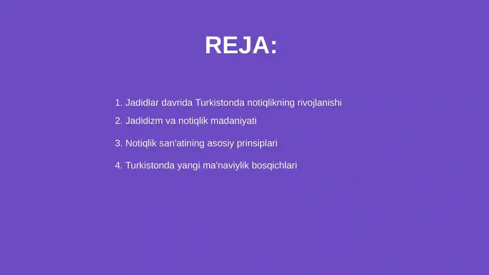 Jadidlar davrida Turkistonda notiqlik davri 2